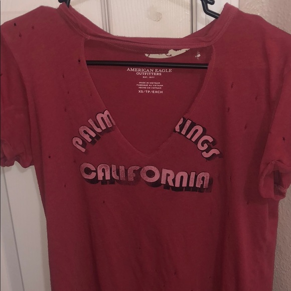 american eagle cut out tee shirt - Picture 1 of 1